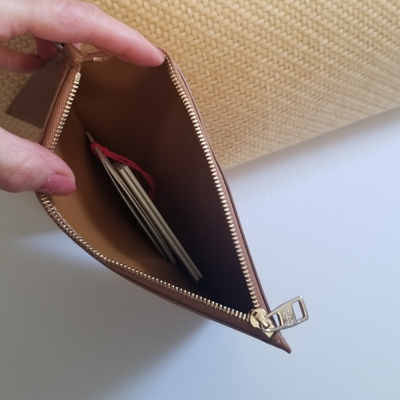 Alexander McQueen Large Leather Raffia Bow Bag Natural Tan - Picture 11 of 16